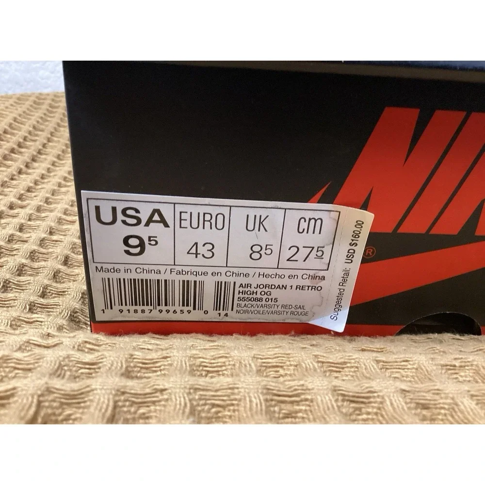 Nike Air Jordan 1 Retro High OG Mens Sz 9.5 Sports Illustrated 555088-015